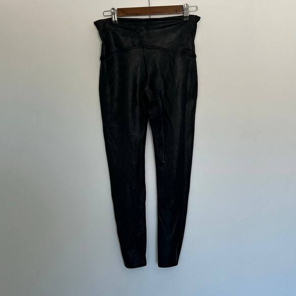 Spanx Leggings, Faux Leather, Black, Size XL - Picture 3 of 8